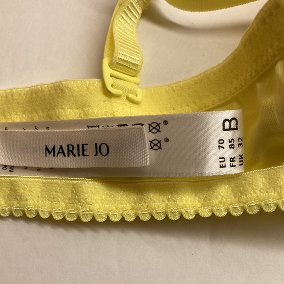 (NWT) MARIE JO sz 32B Avero padded balcony bra in pineapple (bright yellow) - Picture 7 of 8